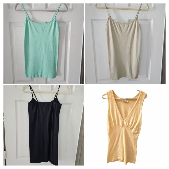 Cosabella Tops - $25 For FOUR Stretchy Spaghetti Strap Tank Tops